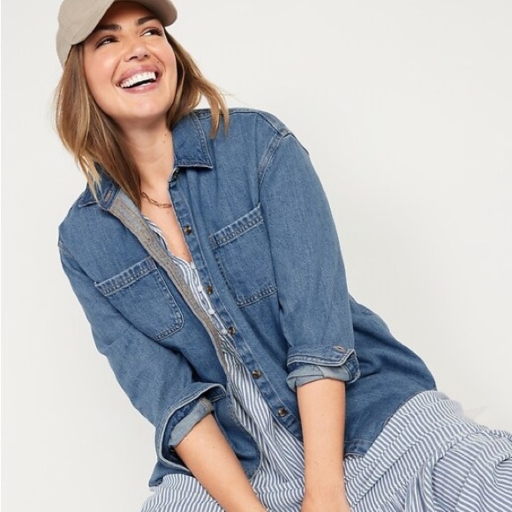 Old Navy • Boyfriend Denim Shirt